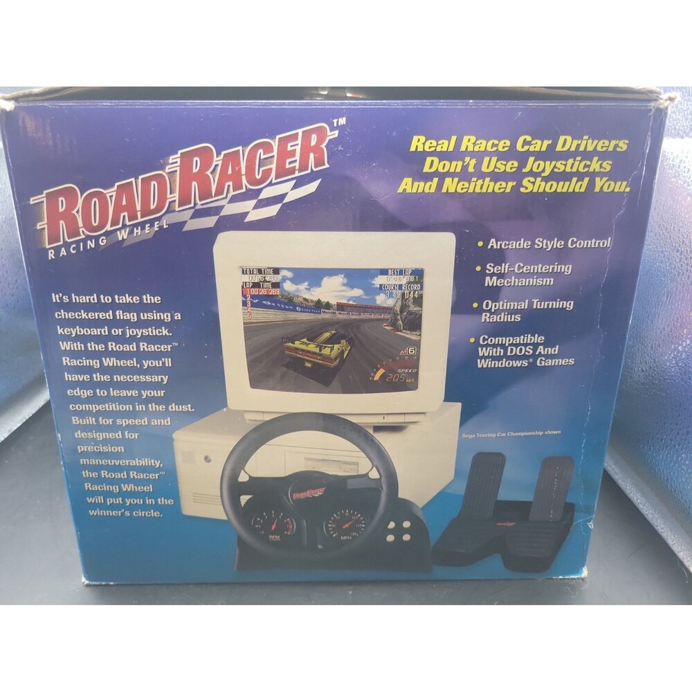 Road Rage PC Racing Game w/Steering Wheel & Pedals - Picture 3 of 5